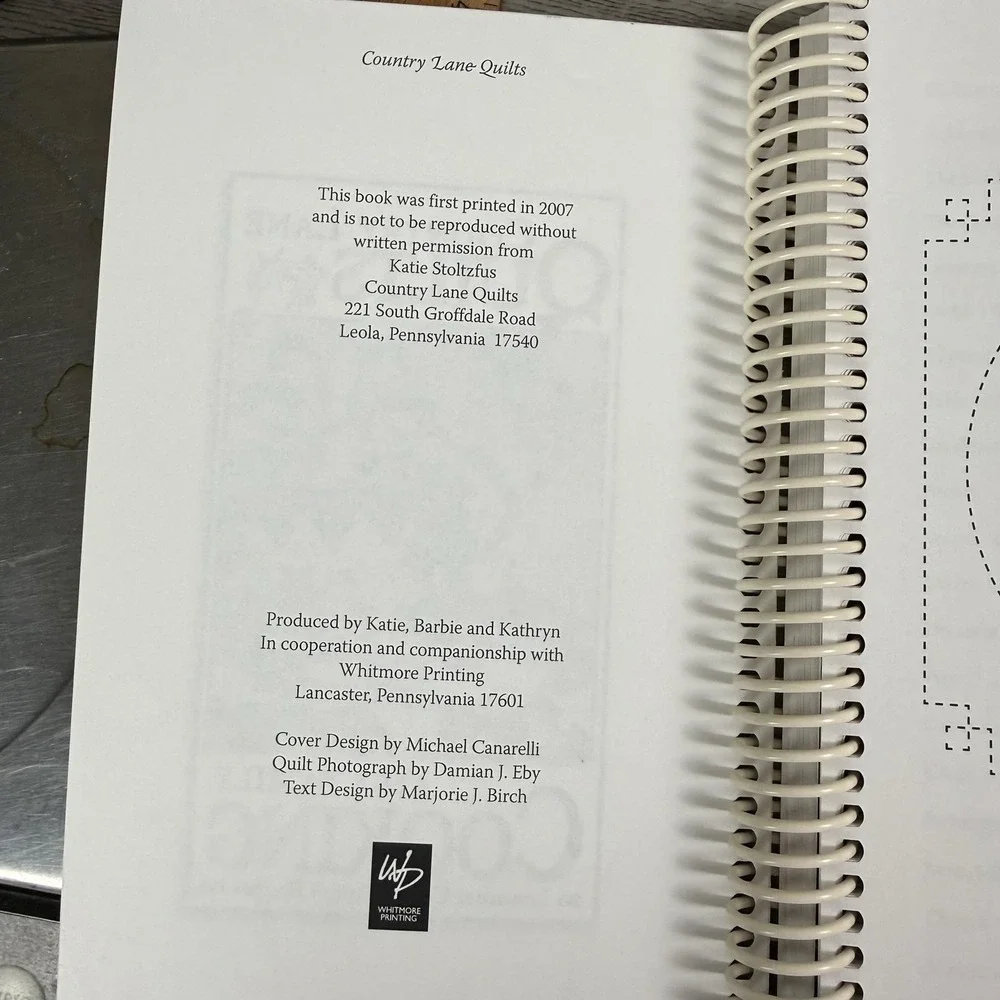 Lot 6 Spiral Cookbooks Country Lane Quilts Land Of Cotton Virginia Hospitality